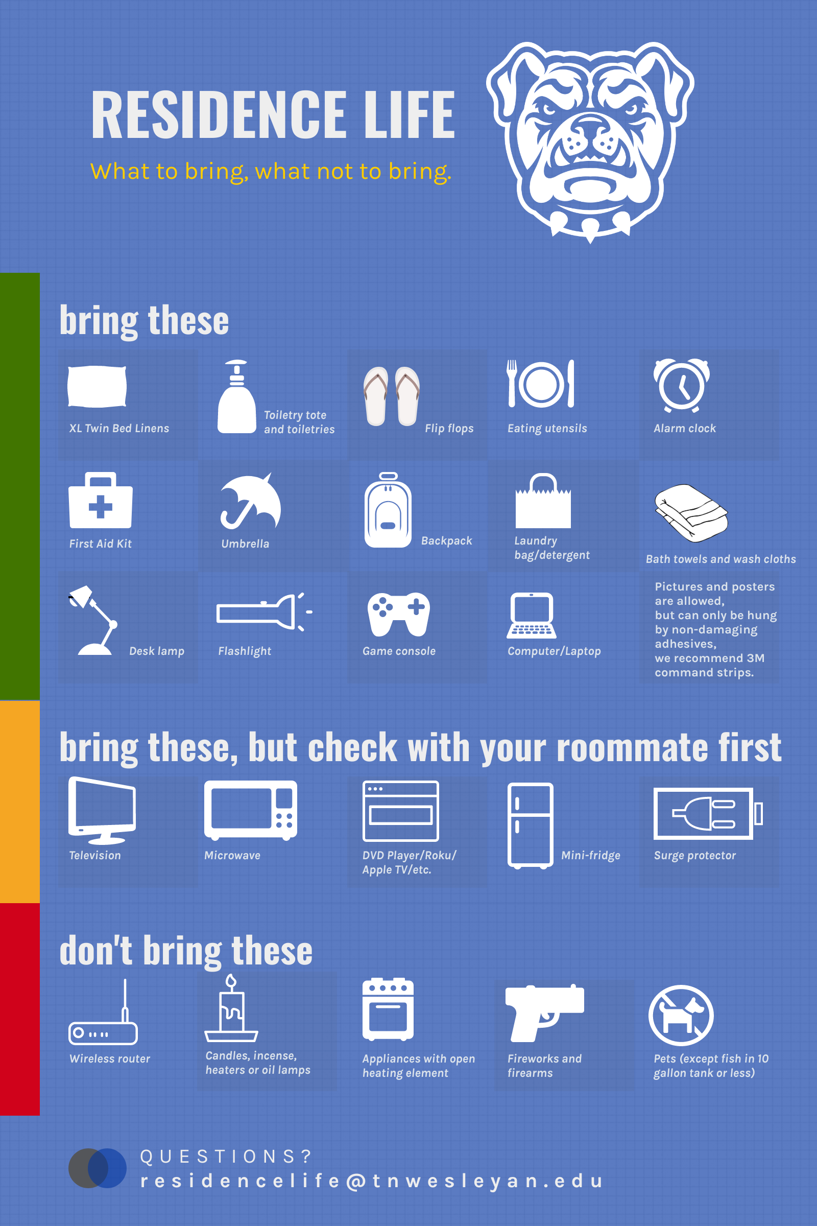 what to bring to your dorm room