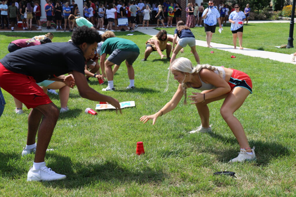 students having a fun time at bulldog bash